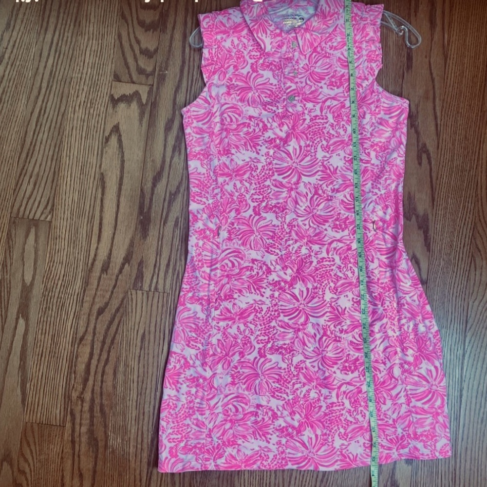 NWOT Lilly Pulitzer UPF 50+ Luxletic Silvia Dress Pink Blossoms Size Small - Picture 6 of 11
